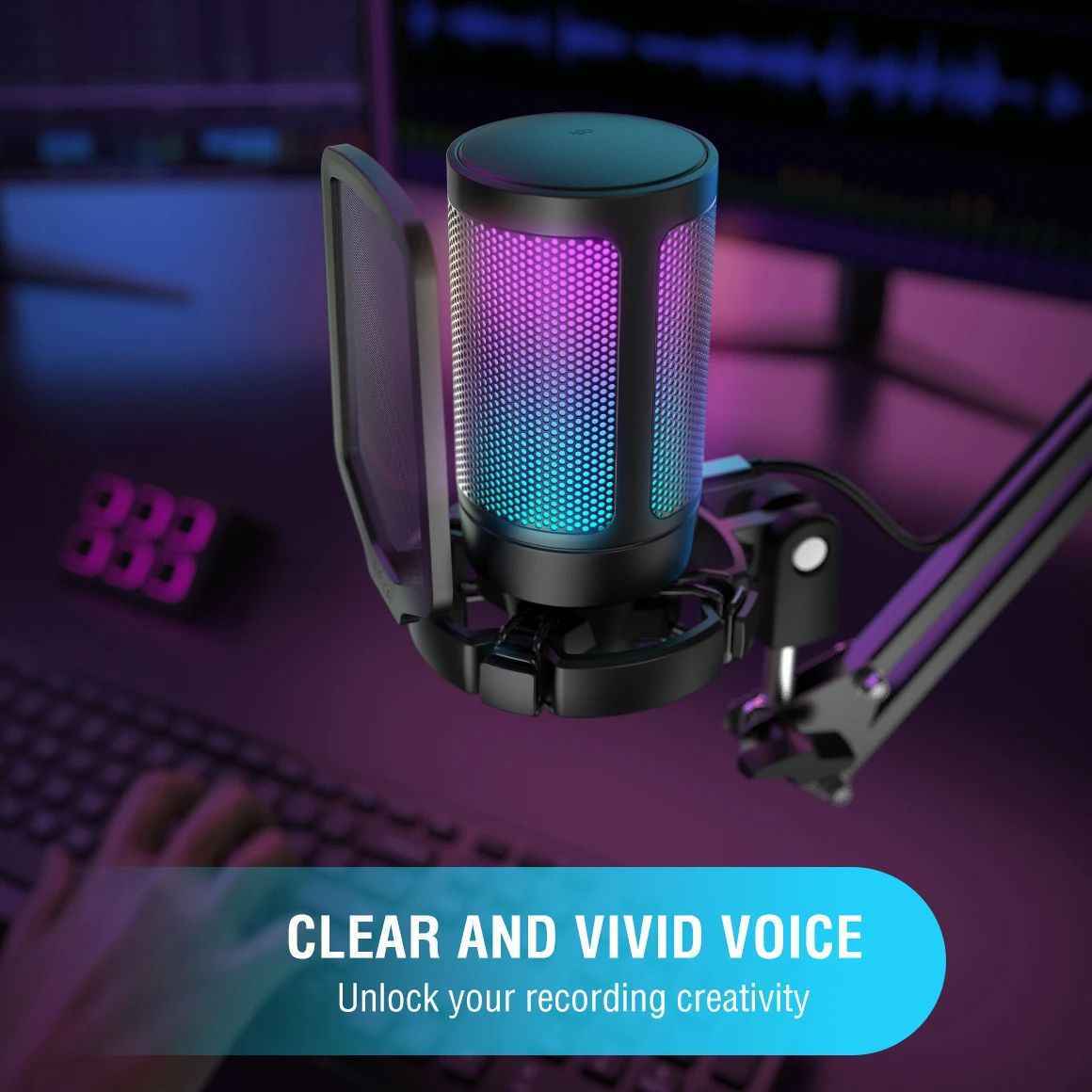 FIFINE AmpliGame Microphone – Wireless Condenser Cardioid