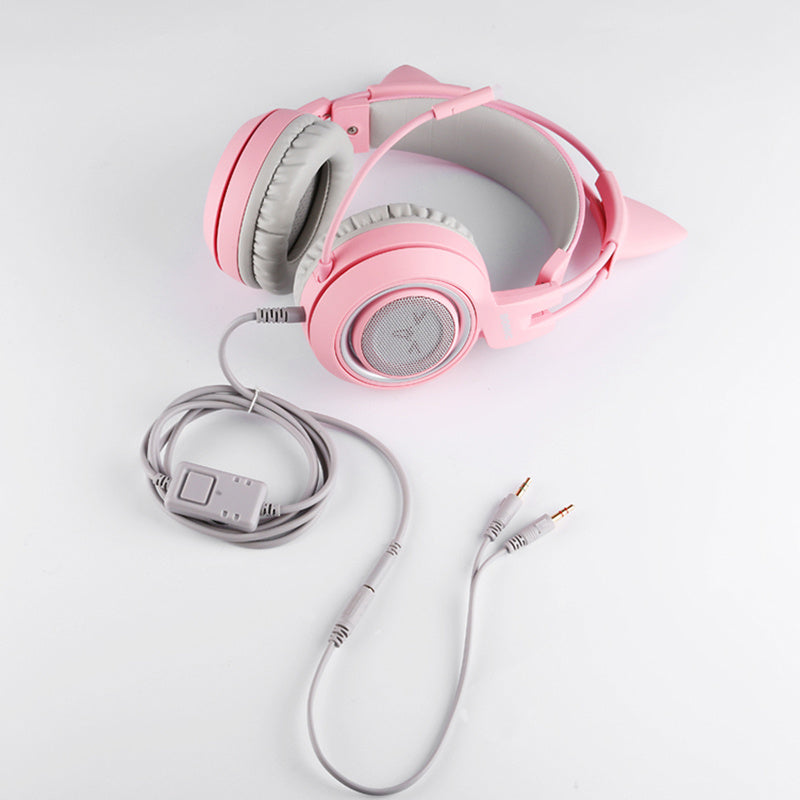 SOMIC G951s Pink Cat Ear Gaming Headset