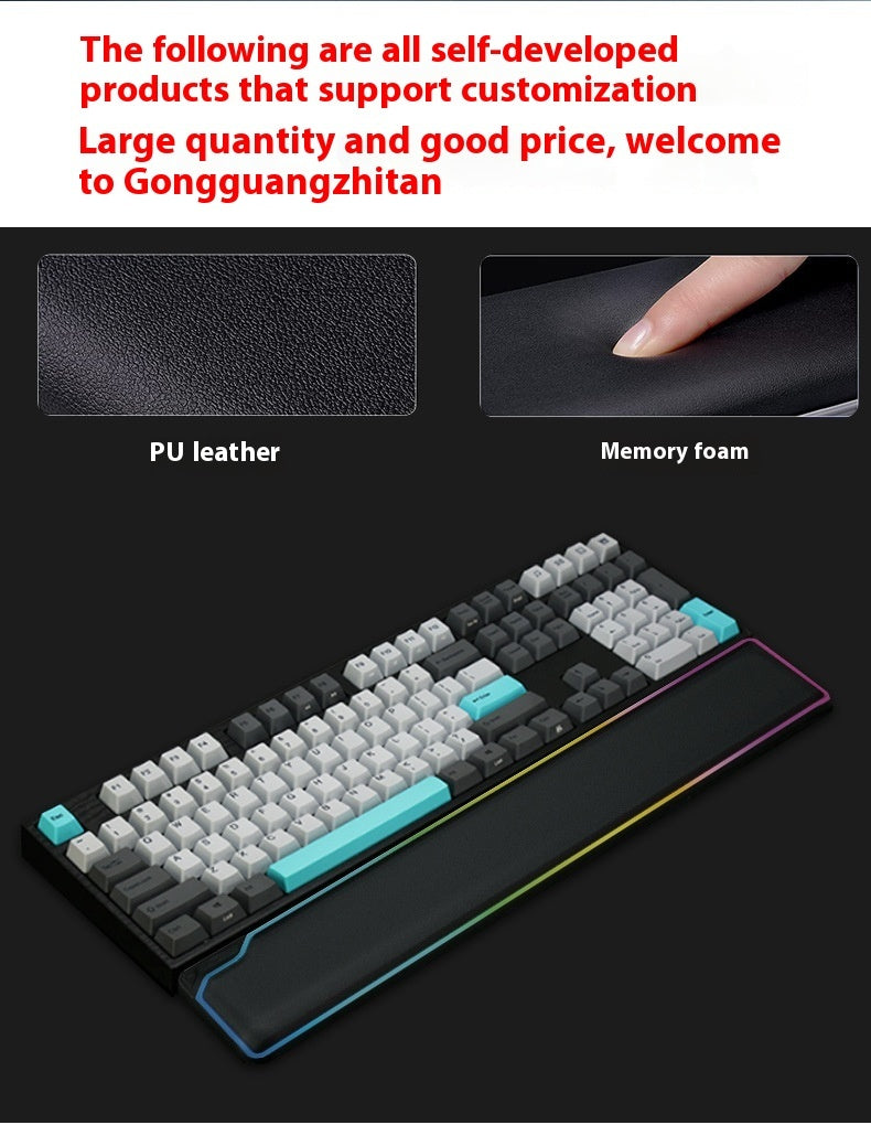 RGB Ergonomic Keyboard Wrist Rest with Lighting Modes