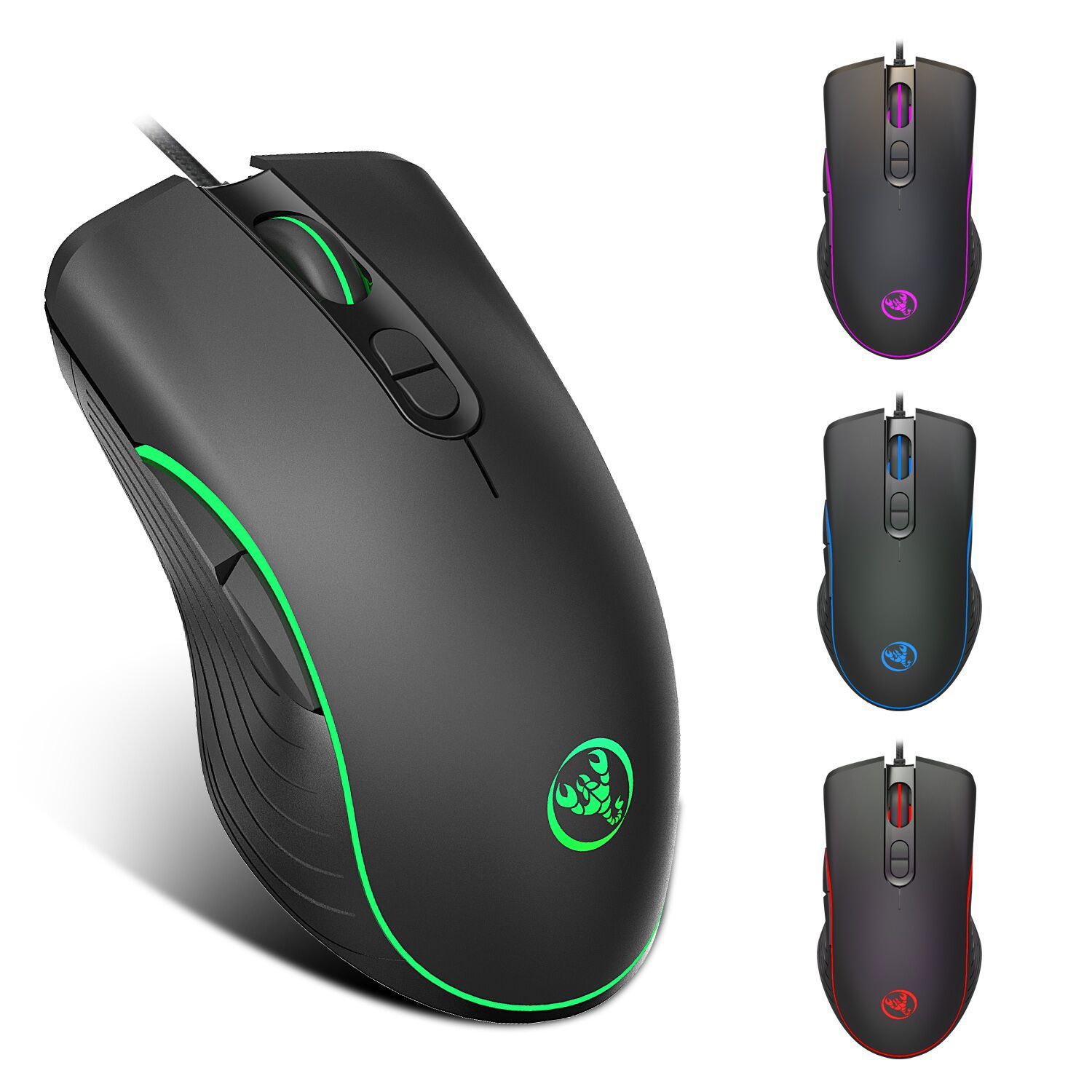 RGB Glowing Wired Gaming Mouse