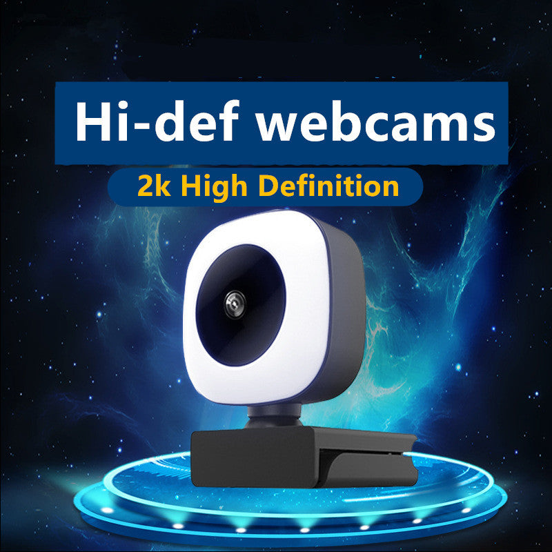 Auto Focus with Microphone for PC Laptop with Fill Lamp Web Cam