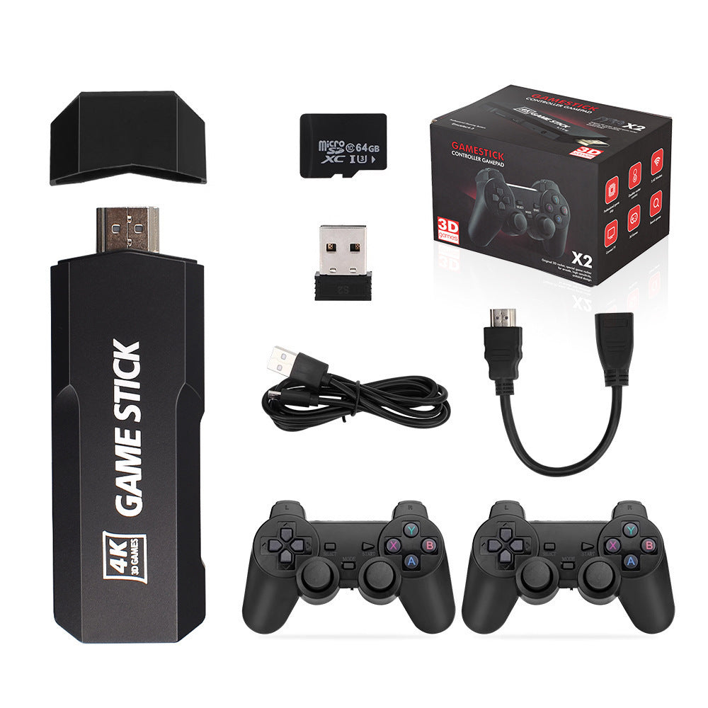 3D Game Stick Retro Console for Gaming - Classic Games with Dual Wireless Controllers