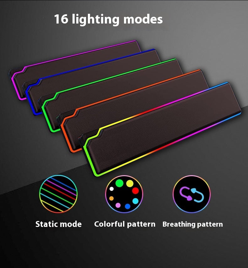 RGB Ergonomic Keyboard Wrist Rest with Lighting Modes