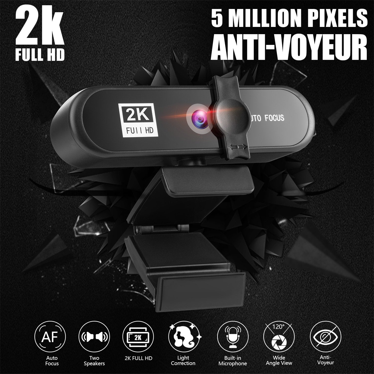 Beauty 4K Auto Focus Computer Camera Network USB Live Webcam