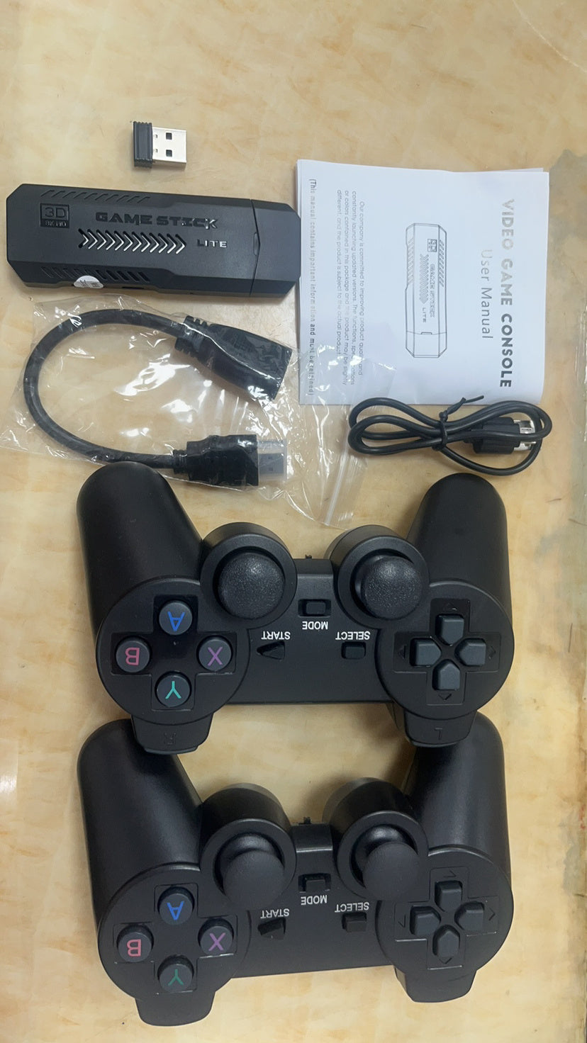 3D Game Stick Retro Console for Gaming - Classic Games with Dual Wireless Controllers