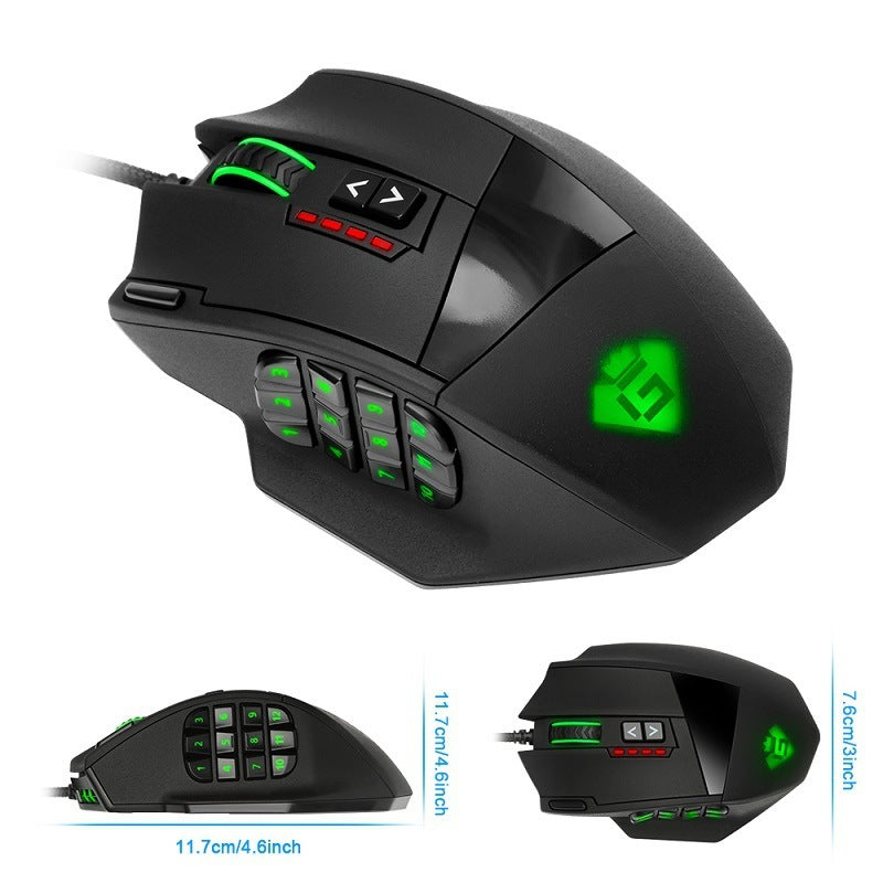 High-Precision 18-Button RGB Gaming Mouse