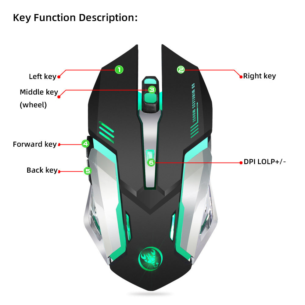 2.4GPI gaming mouse