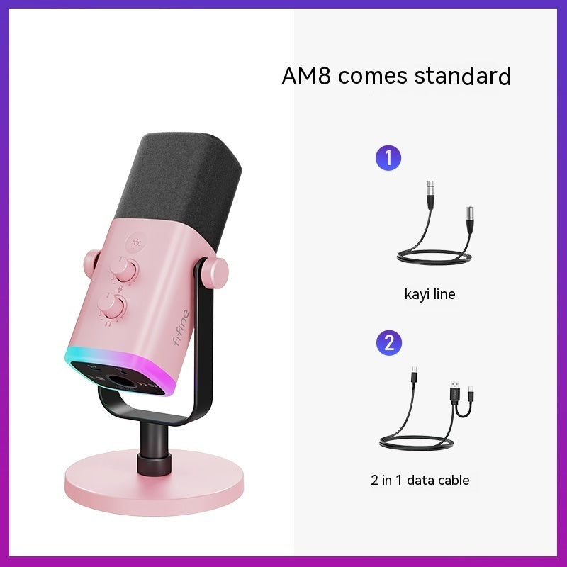 Ray AM8 RGB Dynamic Microphone