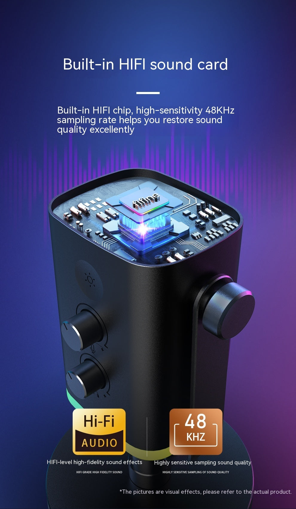Ray AM8 RGB Dynamic Microphone