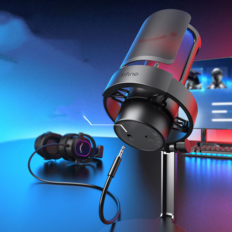 Fifine RGB USB Condenser Mic