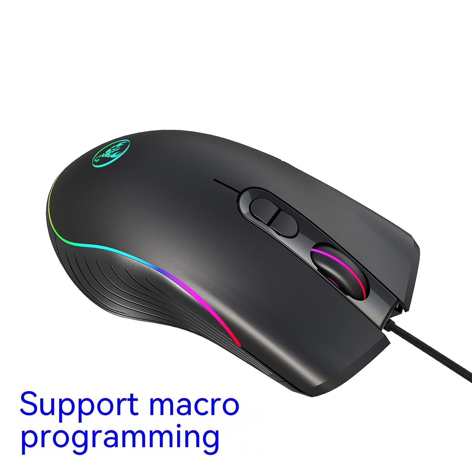 RGB Glowing Wired Gaming Mouse
