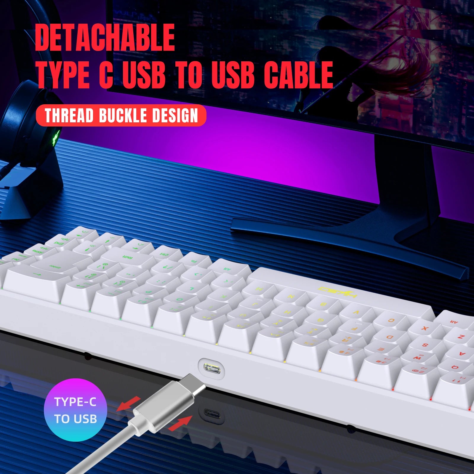 V200 RGB Gaming Mechanical Keyboard