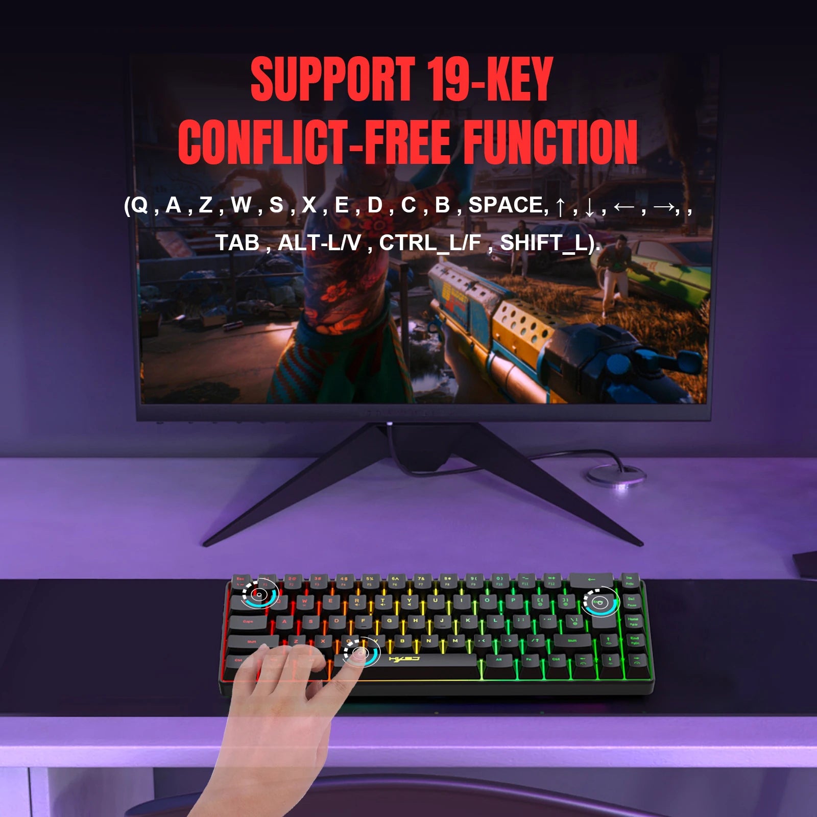 V200 RGB Gaming Mechanical Keyboard