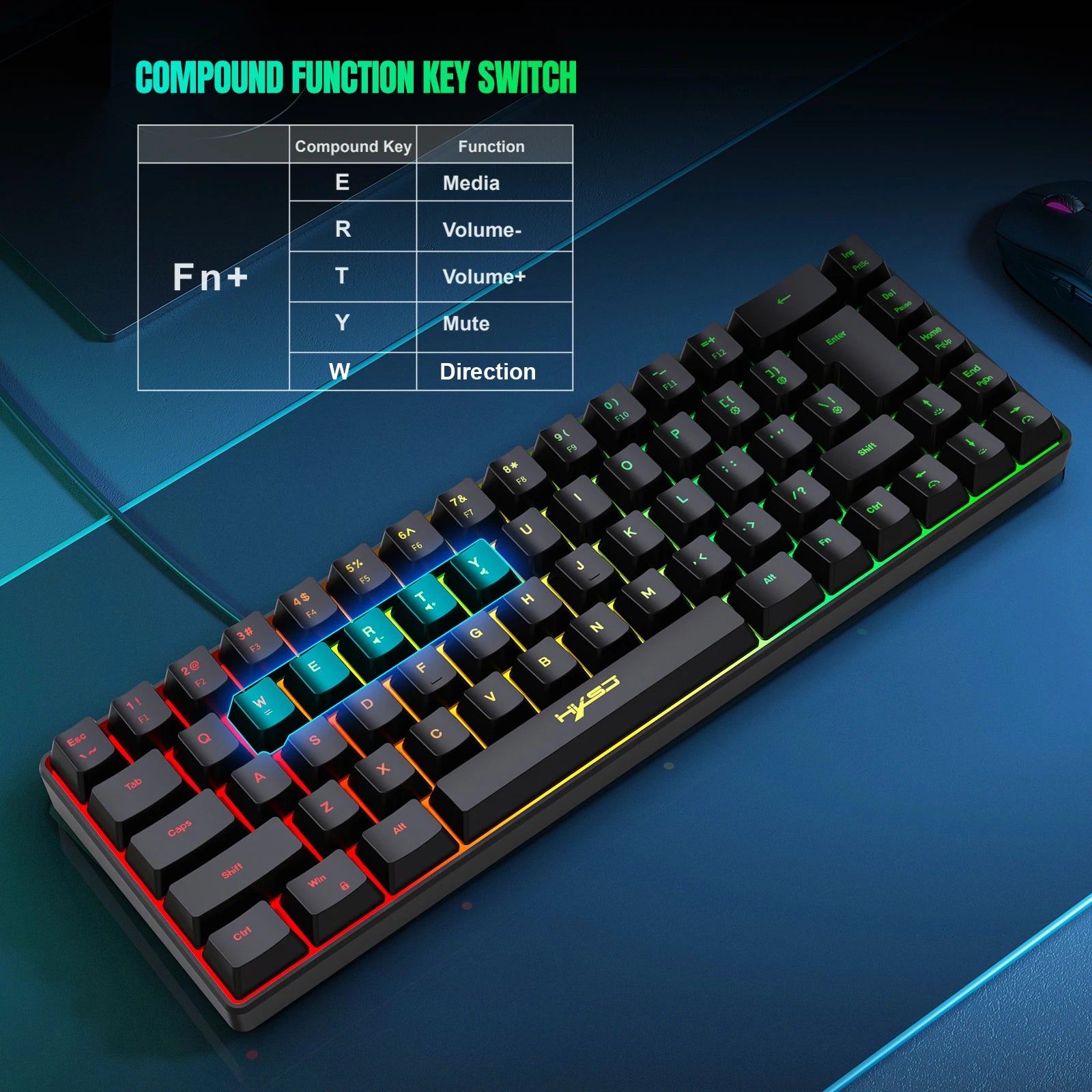 V200 RGB Gaming Mechanical Keyboard