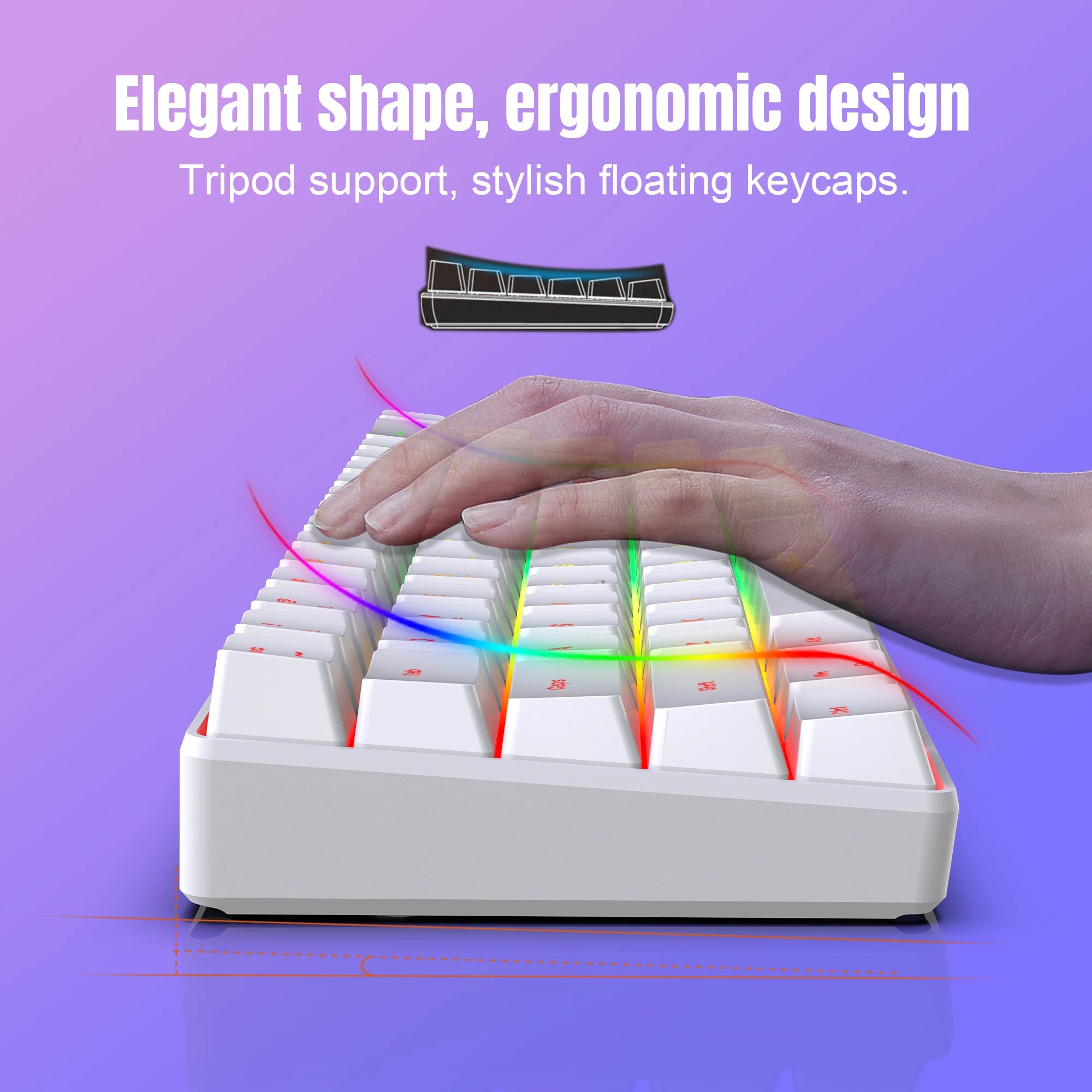 V200 RGB Gaming Mechanical Keyboard