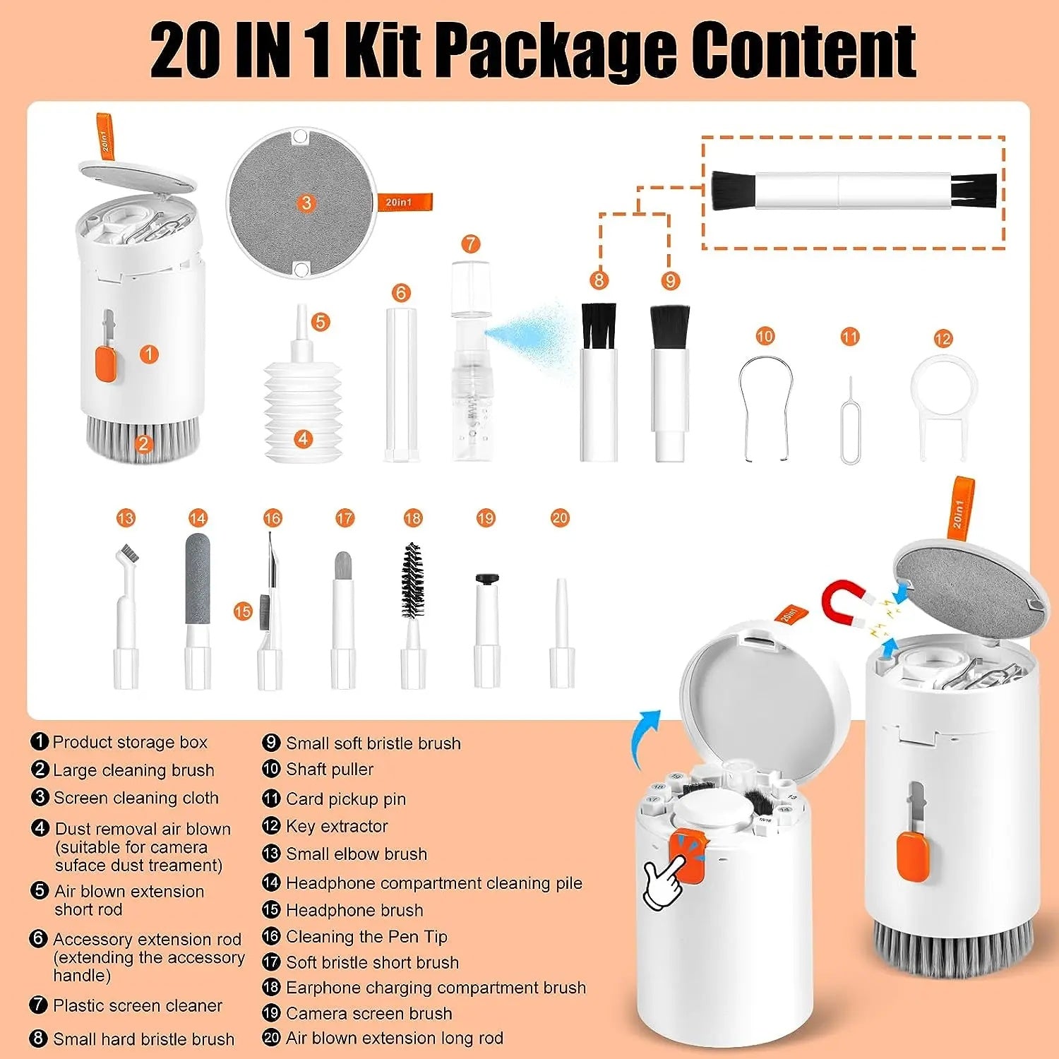 20-in-1 Universal Electronics Cleaning Kit