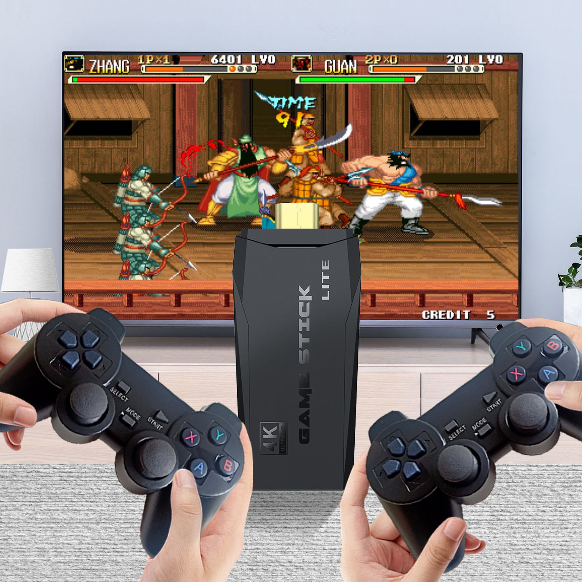M8 Retro Gaming Console - 4K Wireless TV Game Console with Dual Controllers