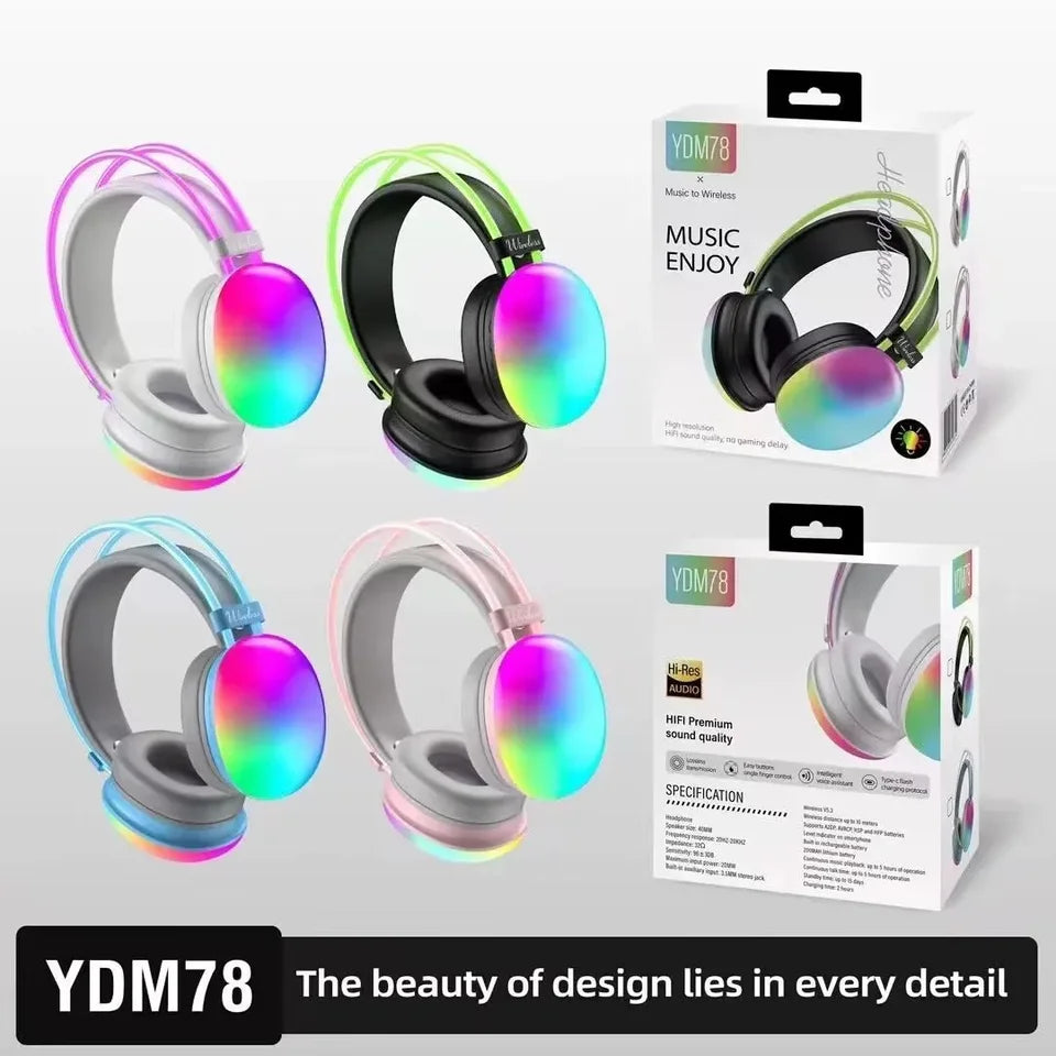 YDM78 RGB Gaming Headphones