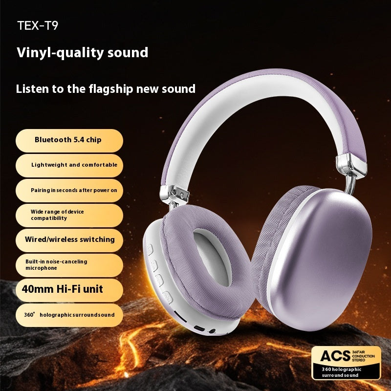 TEX-T9 Bluetooth 5.4 Wireless Headphones