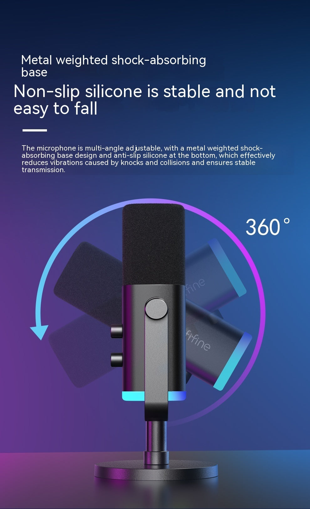 Ray AM8 RGB Dynamic Microphone