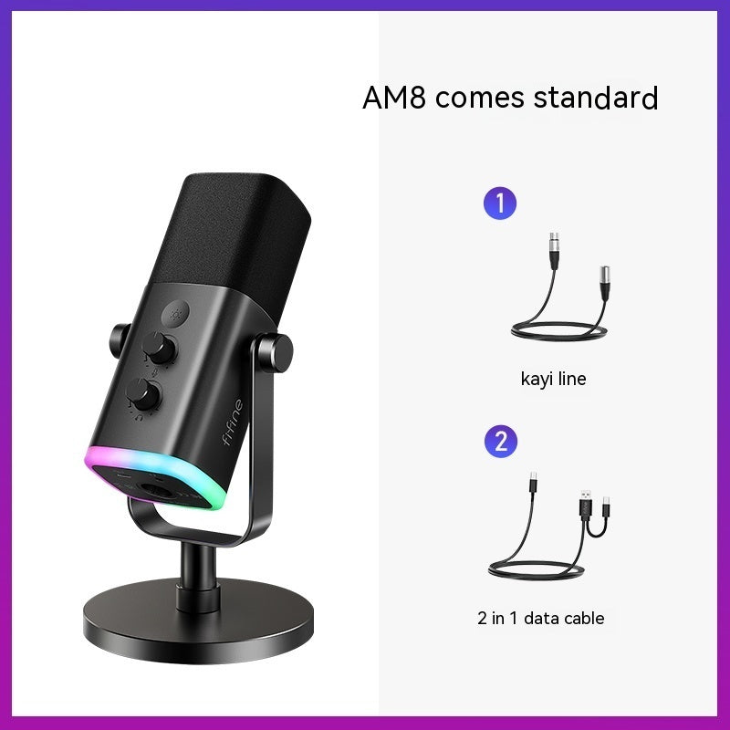 Ray AM8 RGB Dynamic Microphone